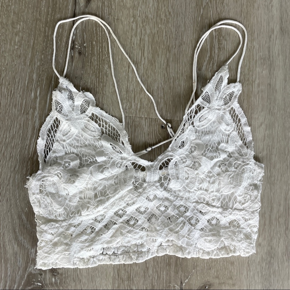 Cute White Lace Bralette